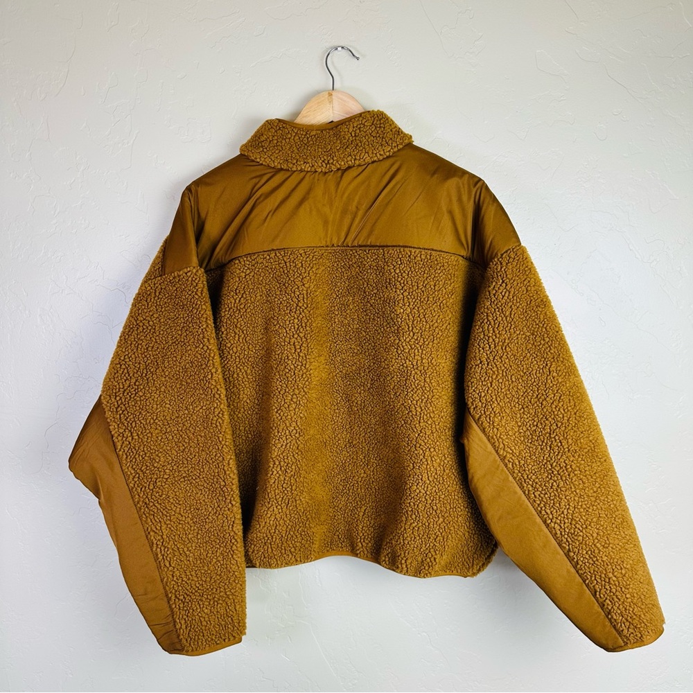 Madewell Women’s Faux Shearling Half-Zip Pullover Size XL - Picture 4 of 8